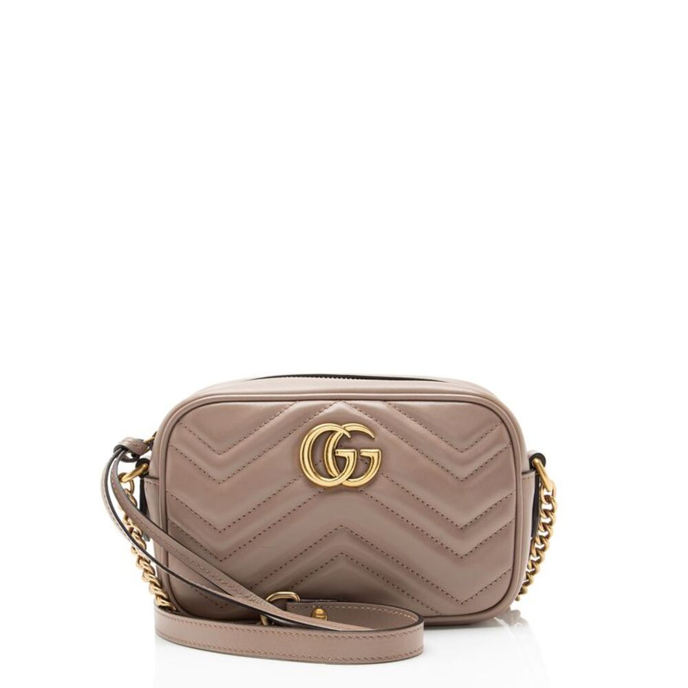 Gucci Matelasse Leather GG Marmont Mini Camera Bag